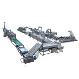 Hot sale frozen potato french fries fried production line/automatic potato chips making machine price factory